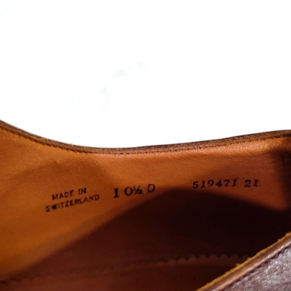 Ballys of Switzerland Men's Brown Cap Toe Dress Shoe - Bally Shoe Bags Included - Picture 16 of 16